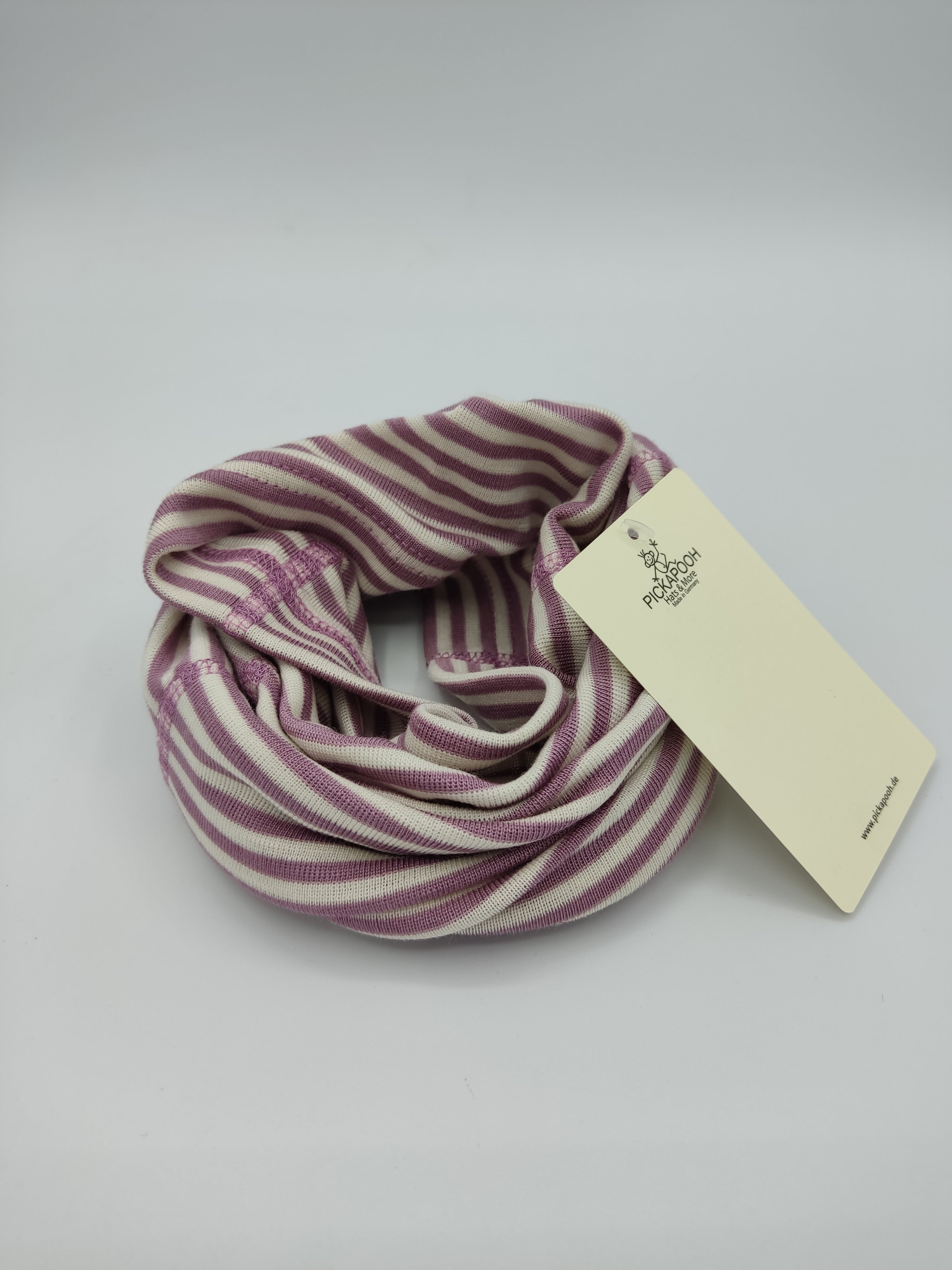 Scaldacollo in lana e seta per bambino e adulto // riga Rosa Antico